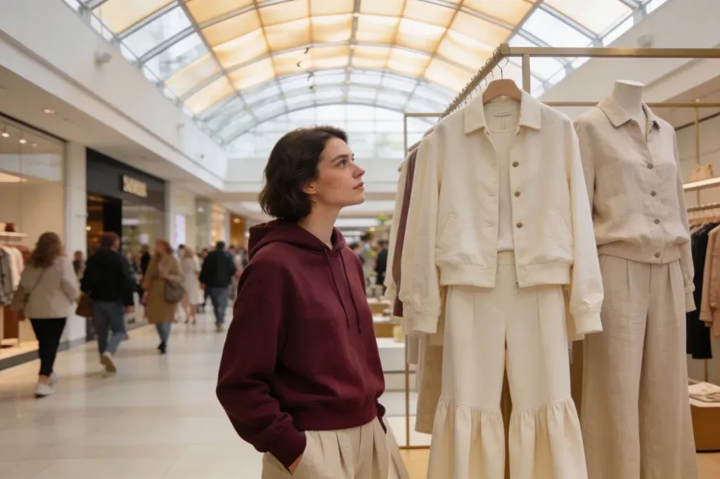 Wiosenna stylizacja w centrum handlowym